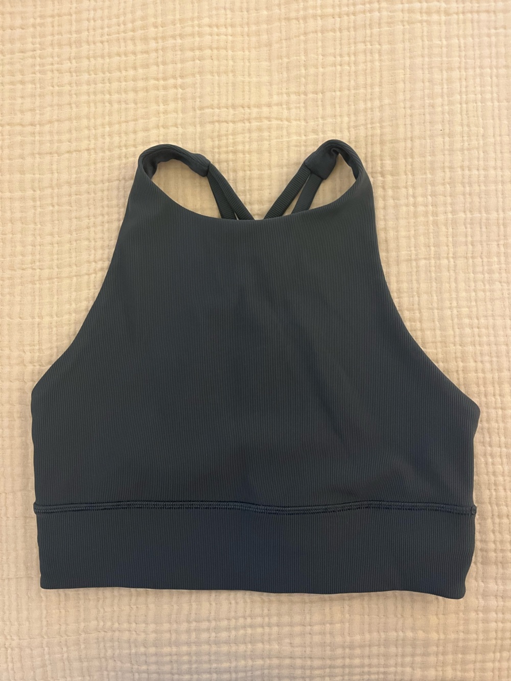 Lululemon High Neck Longline Ribbed Energy Bra